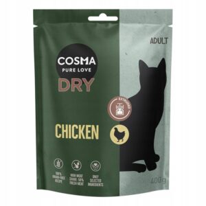 Cosma Extruded kurczak 400g Monobiałkowa bez zbóż