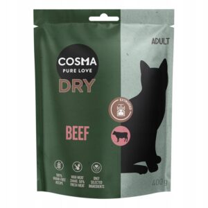 Cosma Extruded wołowina 400g Monobiałkowa bez zbóż