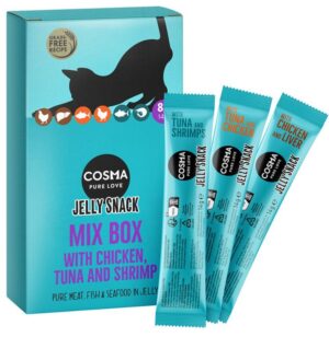 Cosma Jelly snack 8 x 14g mix smaków dla kotów