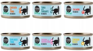 Cosma Nature 6 x 70g zestaw mieszany dla kotów