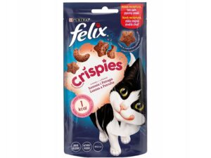 Felix Crispies łosoś i pstrąg 45 g smaczki dla kota
