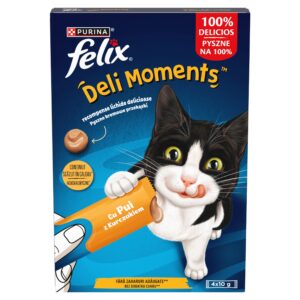 Felix Delimoments Pasta smakowa dla kotów kurczak 4x10g