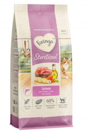 Feringa Sterilised Łosoś 2 kg karma sucha dla kotów wysterylizowanych