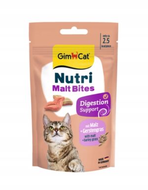 GimCat Malt Tabs 40g Przysmak Odkłaczający dla Kota