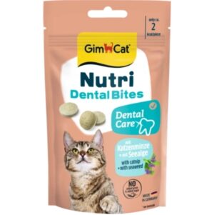 GimCat Nutri Dental Bites 40g przysmaki dla kota na kamień nazębny