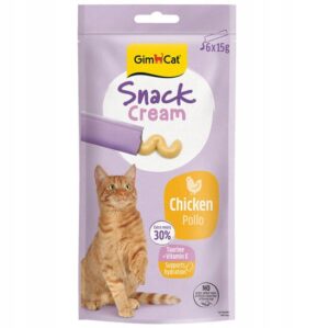GimCat Snack Cream Duo Sosik dla kota - kurczak 6x15g
