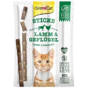 GimCat | Sticks | Kabanosy z jagnięciną i drobiem 4szt.