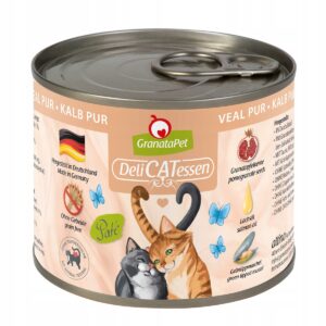 Granatapet DeliCatessen Cielęcina PUR 200 g puszki dla kota bez zbóż