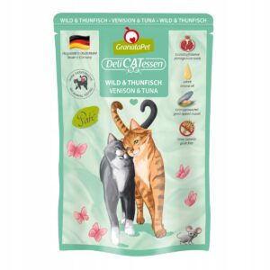 Granatapet DeliCatessen dziczyzna i tuńczyk 85 g saszetki dla kota bez zbóż