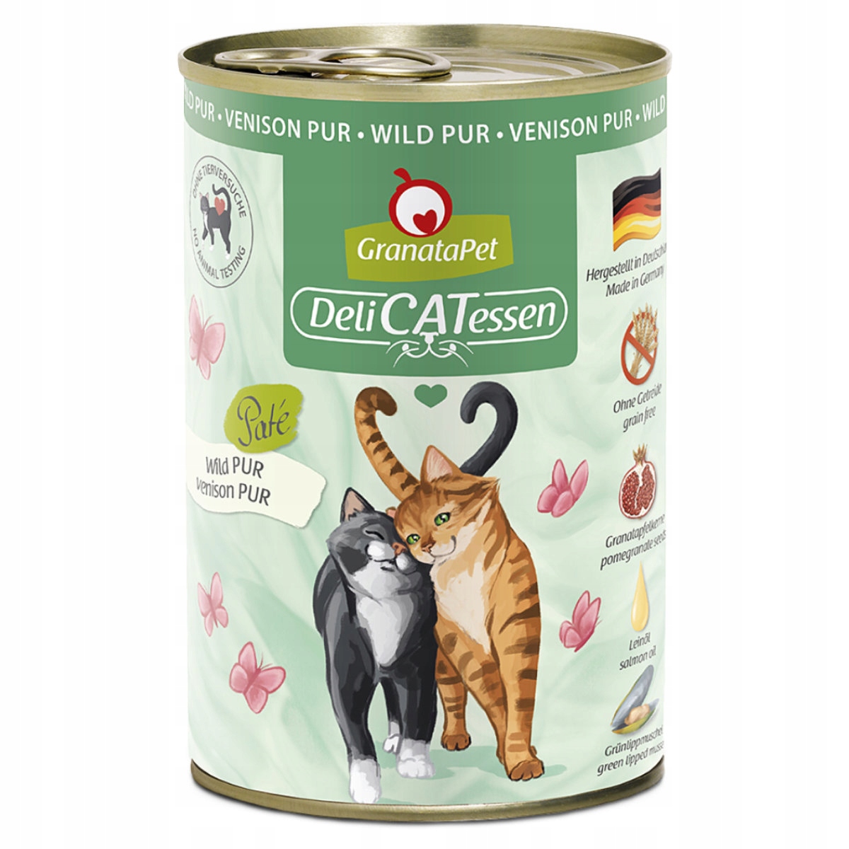 Granatapet DeliCatessen Dziczyzna PUR 400 g puszki dla kota bez zbóż Granatapet DeliCatessen Dziczyzna PUR 400 g puszki dla kota bez zbóż