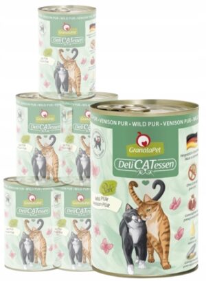 Granatapet DeliCatessen Dziczyzna PUR 6x400 g puszki dla kota bez zbóż