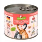 Granatapet DeliCatessen Indyk i krewetki 6 x 200 g puszki dla kota bez zbóż