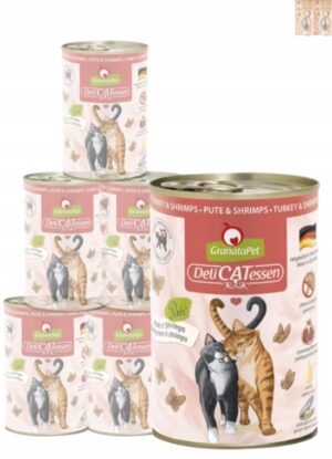 Granatapet DeliCatessen Indyk i krewetki 6 x 400 g puszki dla kota bez zbóż