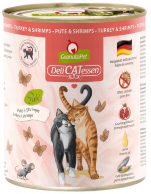 Granatapet DeliCatessen Indyk i krewetki 800 g puszki dla kota bez zbóż