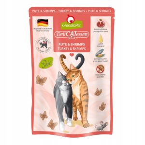 Granatapet DeliCatessen Indyk i krewetki 85 g saszetki dla kota bez zbóż