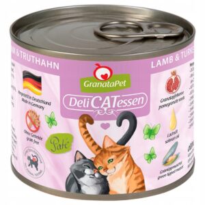 Granatapet DeliCatessen Jagnięcina i indyk 200 g puszki dla kota bez zbóż