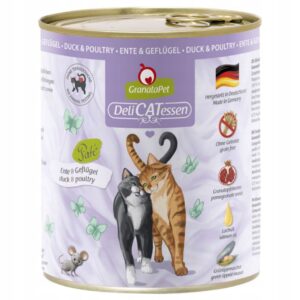 Granatapet DeliCatessen Kaczka z drobiem 800 g puszki dla kota bez zbóż