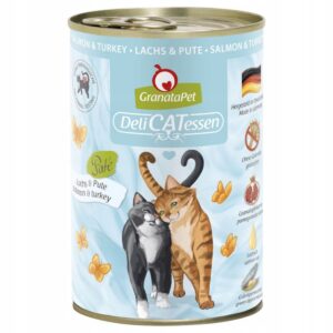 Granatapet DeliCatessen łosoś i indyk 400 g puszki dla kota bez zbóż