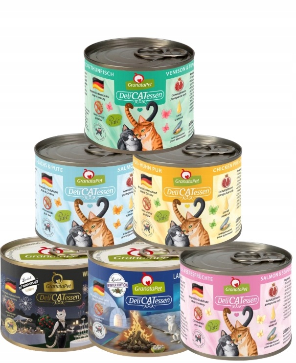 Granatapet DeliCatessen MIX RYBY 6x200 g puszki dla kota bez zbóż Granatapet DeliCatessen MIX RYBY 6x200 g puszki dla kota bez zbóż