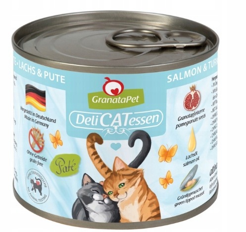 Granatapet DeliCatessen MIX RYBY 6x200 g puszki dla kota bez zbóż