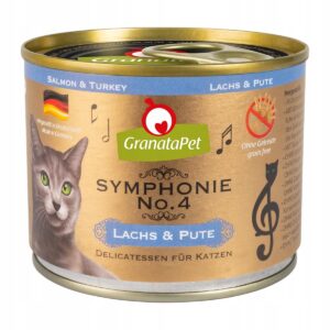 GranataPet Symphonie No.4 Łosoś z indykiem 200 g puszki dla kota