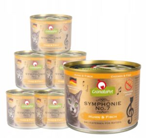 GranataPet Symphonie No.7 kurczakiem i rybą 6x200 g puszki dla kota