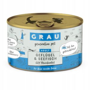 Grau Drób i ryba morska 200g puszki dla kota bez zbóż