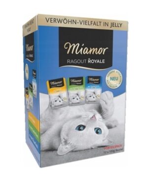 Karma mokra dla kota Miamor Ragout Royale Mix smaków w galaretce 12x100g