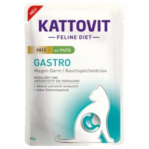 KATTOVIT saszetka 85g kot dieta Gastro Indyk PATE