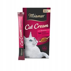 Miamor Cat Cream pasta z wołowiną i warzywami 5x15g