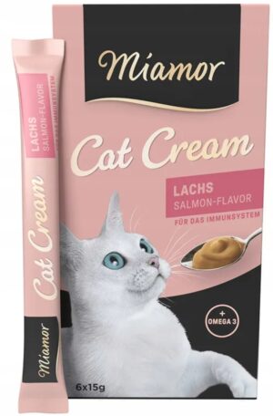 MIAMOR CAT SNACK PASTA Z ŁOSOSIEM 6X15G