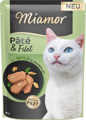 MIAMOR Pate and Filet with Game kawałki filetów z dziczyzną saszetka 85g