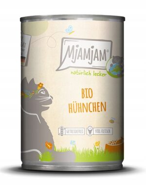 Mjamjam BIO Kurczak 400g – Ekologiczna Mokra Karma dla Kota