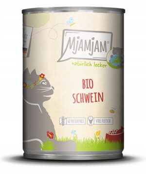 Mjamjam BIO Wieprzowina 400g – Ekologiczna Mokra Karma dla Kot