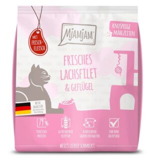 Mjamjam karma sucha łosoś z drobiem 300g