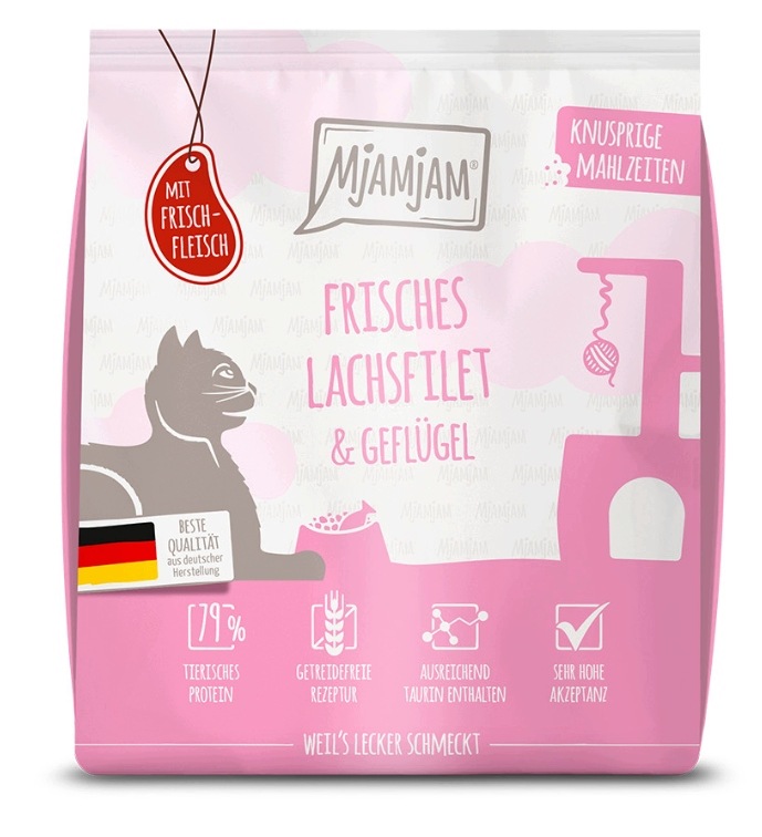 Mjamjam karma sucha łosoś z drobiem 300g Mjamjam karma sucha łosoś z drobiem 300g