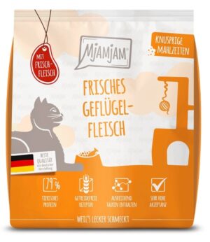 Mjamjam karma sucha świeży drób 300g