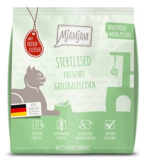 Mjamjam karma sucha świeży drób 300g STERILISED