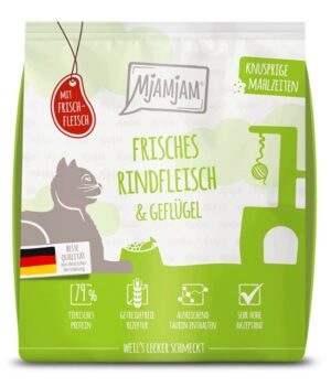 Mjamjam karma sucha Wołowina z drobiem 300g