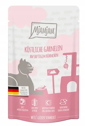 Mjamjam pyszne krewetki z kurczakiem 125g