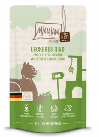 Mjamjam Quetschie Monobiałkowa Wołowina PUR 125g Mjamjam Quetschie Monobiałkowa Wołowina PUR 125g