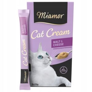Pasta odkłaczająca ser 6x15g Miamor Cat Malt Cream pokarm karma dla kota