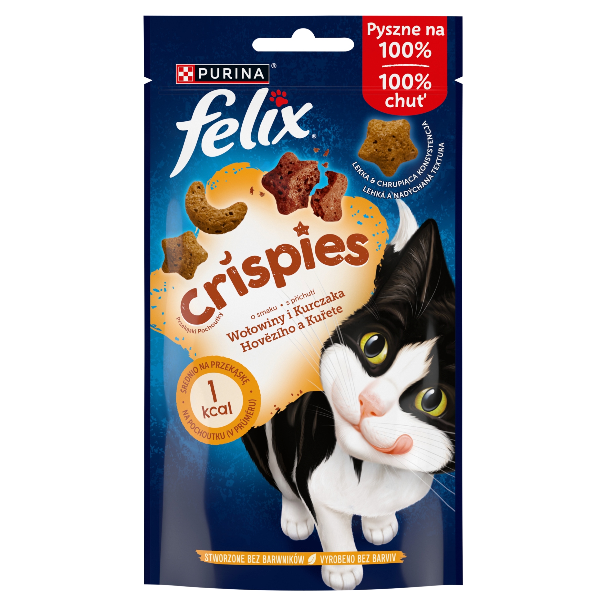 Przysmak FELIX CRISPIES wołowina kurczak 45 g Przysmak FELIX CRISPIES wołowina kurczak 45 g