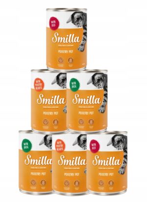 Smilla 6 x 400g mix smaków puszki dla kota bez zbóż