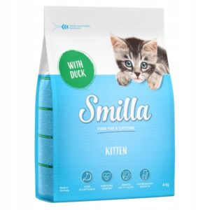 Smilla Kitten dla kociąt karma sucha 4kg Kaczka