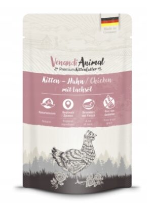 Venandi Kitten Kurczak z olejem z łososia 125g