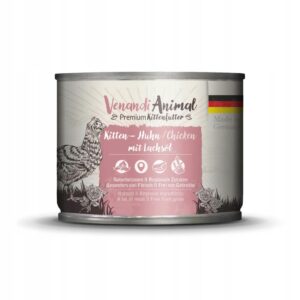 Venandi Kitten Kurczak z olejem z łososia 200g