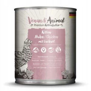 Venandi Kitten kurczak z olejem z łososia 800g