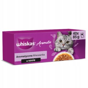 Whiskas Aromatic 40x85g Mokra Karma Dla Kotów Aromatyczna Mieszanka W Sosie