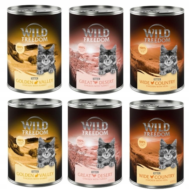 Wild Freedom Kitten 6 x 400g mix smaków Wild Freedom Kitten 6 x 400g mix smaków
